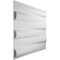 Ekena Millwork Naomi EnduraWall Decorative 3D Wall Panel, White, 19 5/8"W x 19 5/8"H WP20X20NAWH - alternate 2